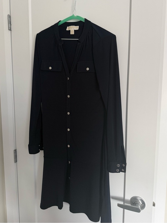 MICHAEL Michael Kors Dresses & Skirts - Michael Kors navy Button-Front Shirt Dress